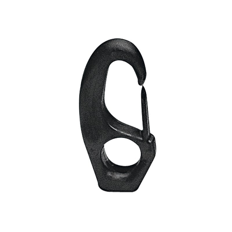Nuovarade Plastik Kanca Ø15x55mm, Ø8mm Lastik Halat, Siyah