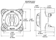 Blue Sea Systems Marin Ağır Hizmet Devre Kesici 600A