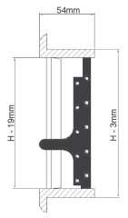 Klima Hava çıkış ızgarası 2 Yönlü Maun 102*102 mm