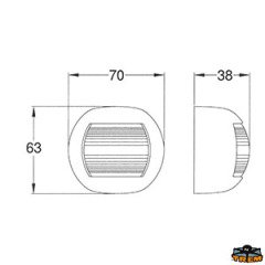 Trem Kromaj Orsa Minore Seyir Feneri Pruva 12V/10W