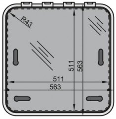 Magnus Tekne Karavan için havalandırma kapağı Hatch 511*511 mm