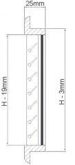 Hava emiş ızgarası-menfez Tik 203*254 mm