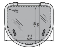 VETUS Altus Hatch Tekne karavan Havalandırma kapağı 45*52 cm