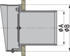 Vetus plastik egzoz çıkışı 90 mm