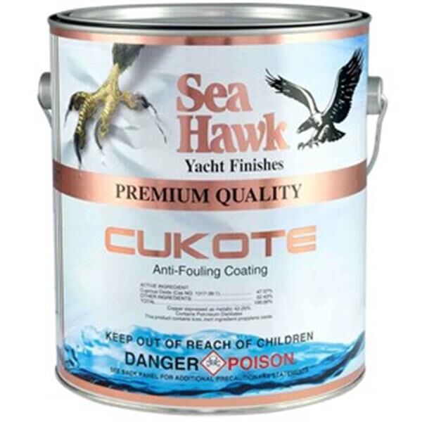 SeaHawk CUKOTE Bakırlı yumuşak zehirli boya, 3.785 L beyaz / white