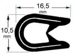 Osculati Esnek Tekne Kenar fitili , Beyaz beyaz 4 - 6mm