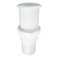 Thru-Hull Threaded 2'', w/Hose Barb Ø51mm, L122mm,White