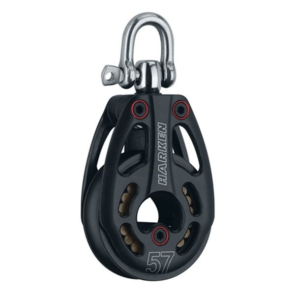 HARKEN 57 mm Black Magic Air Aluminyum, Düşük Yük Makarası Fırdöndülü