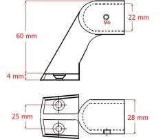 Osculati Vardavela- Puntel Bitiş Parçası, 22mm