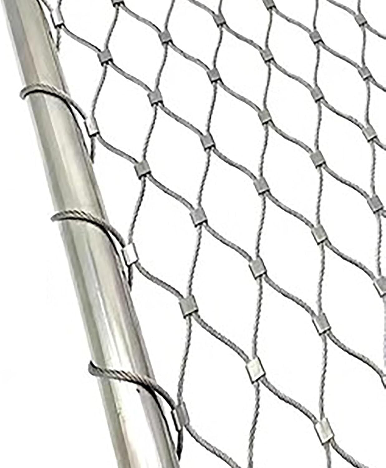 Çelik Ağ Marin Krom Vardavela Ağı, 60 cm en, 50x90 mm Göz Aralığı