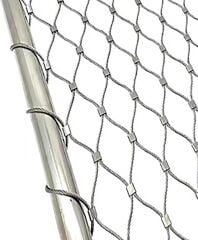 Çelik Ağ Marin Krom Vardavela Ağı, 60 cm en, 50x90 mm Göz Aralığı