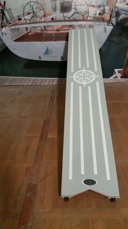 GS Composite Kaymaz, Hafif, Karbon Pasarella, 260 cm Compass Rose