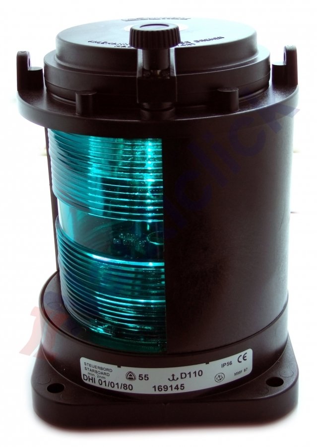 Aqua Signal 55 Serisi Seyir Feneri Sancak Siyah 12 V