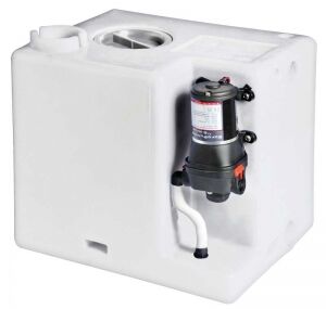 Tatlı su tank sistemi. Polietilen su tankı, 56 litre 12V