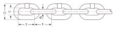ATLI Galvanizli Tekne Zinciri , 3 metre, 8mm