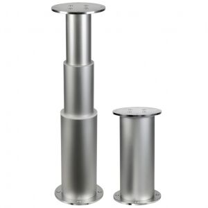 Dudge 77 yuvarlak elektrikli al&uuml;minyum masa ayağı