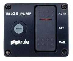 Rule 44 Işıklı 3 Yollu Sintine Pompası Kontrol Paneli (24V-32V)