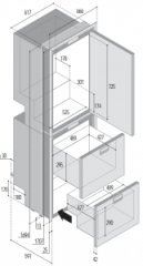 Vitrifrigo 12-24V Buzdolabı-derin dondurucu. Model DW360