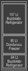 Vitrifrigo 12-24V Buzdolabı-derin dondurucu. Model DW360