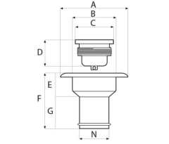 Karavan Dolum Kapağı Ø51mm Yakıt
