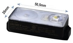 LALIZAS Canyeleği Lambası LED flaşlı Alkalite II  ON-OFF su temaslı USCG, SOLAS/MED