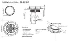 Scanstrut Kablosuz telefon şarz cihazı Rokk Wireless Hidden SC-CW-01E