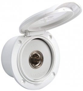 Tekne Karavan için Su basınç düşürücü Gömme su çıkışı YVL Tip: Yuvarlak  Renk: Kromaj