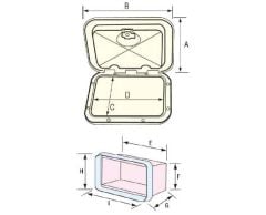 TOP LINE Malzeme Dolabı, Çekmeceli, Gri, 270x375mm