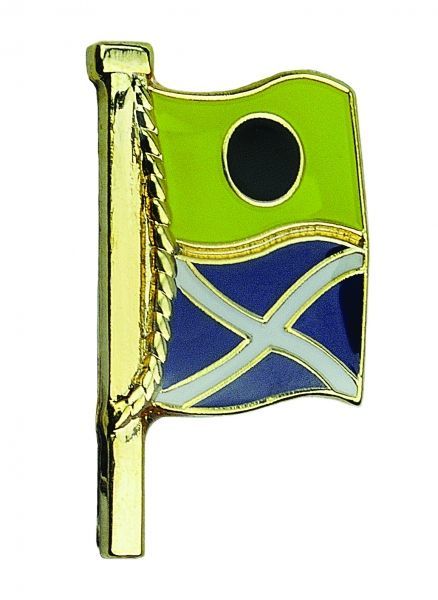 Altın kaplama ve mineli rozet Eşlik etme