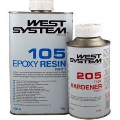 West System Epoksi Reçine A Pack, 1,2 kg 205 hızlı sertleştirici