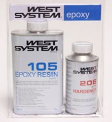 West System Epoksi Reçine A Pack, 1,2 kg 206 yavaş sertleştirici