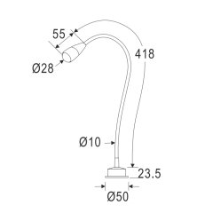 AquaLED Esnek okuma lambası