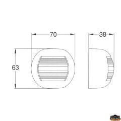 Trem Orsa Minore Ledli Pupa Seyir Feneri 9-32V Beyaz