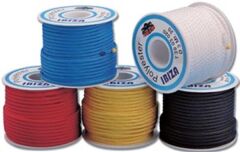 Trem polyester örgü renkli halat-kırcala, 20 metre Beyaz