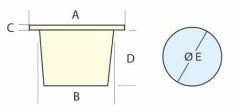Karavan için Duş Musluğu-Mikser 95x95mm BEYAZ