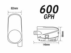 Nuova Rade 12V/600 Gph Otomatik Sintine Pompası