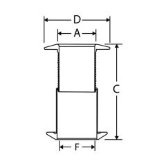 Nuovarade Plastik Firar, 48-75mm Arası Uzunluk,Ayarlanabilir