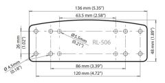 Scanstrut ROKK LOK Montaj Plakası Ray Marine A6/A7 - RL506