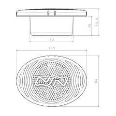 Nuova Rade Plasti̇k Gömme Korna, 12V