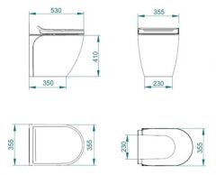 WAVE 12V BEYAZ TAŞ TUVALET -530-