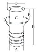 Southco Marine mini su gideri 19 mm