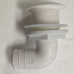 Plastik  Dirsek 90°, Hortum Ø25mm , Beyaz, ISO 90°