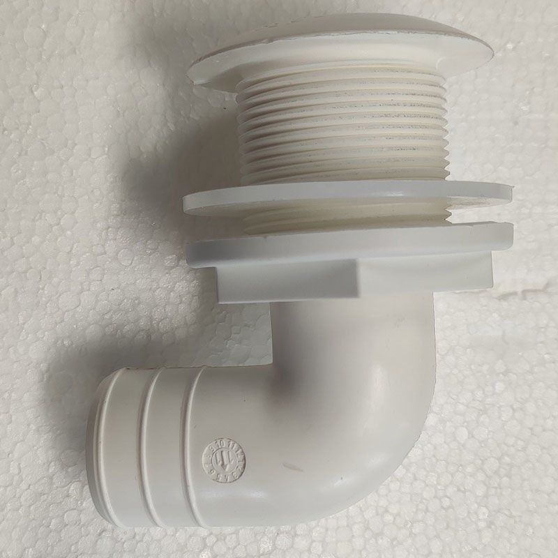Plastik  Dirsek 90°, Hortum Ø19mm , Beyaz, ISO 90°