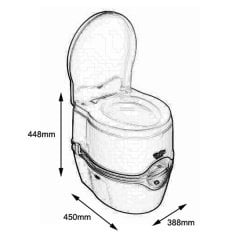 Thetford 565P Portatif Tuvalet, 36 litre