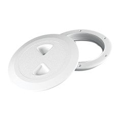 Kontrol Hatchi Yuvarlak Kaymaz yüzeyli Beyaz, İç.Ø133mm