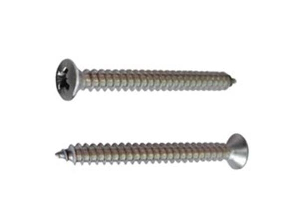 Fastenting 8mm Ahşap vidası, Krom 8x1/2