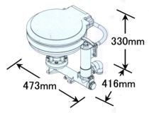 TMC Manuel marine tuvalet Standart çanak