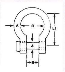 Osculati 8mm Omega Kilit, 316 Kalite Krom
