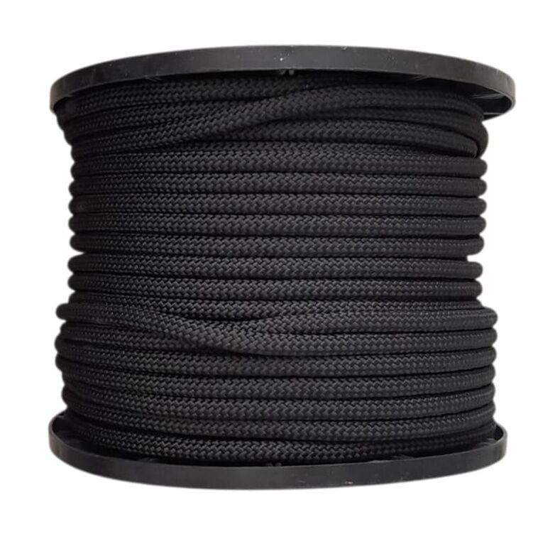 ANF Colorline Yelken Mandar Halatı, Siyah 14 mm