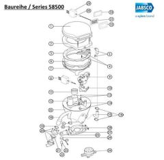 Jabsco DELUXE FLUSH elektrikli wc kumanda paneli